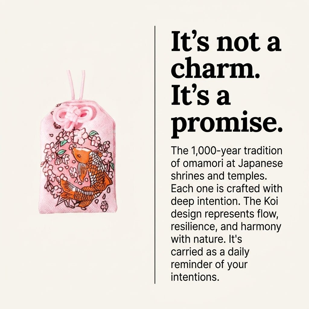 Koi Fish Omamori Charm - Omamori World LLC